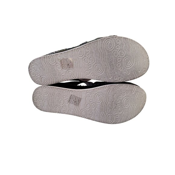 Artiste Caiman Slide Sandal Size 37 US 6.5-7 Black Muli NWB - Picture 13 of 16